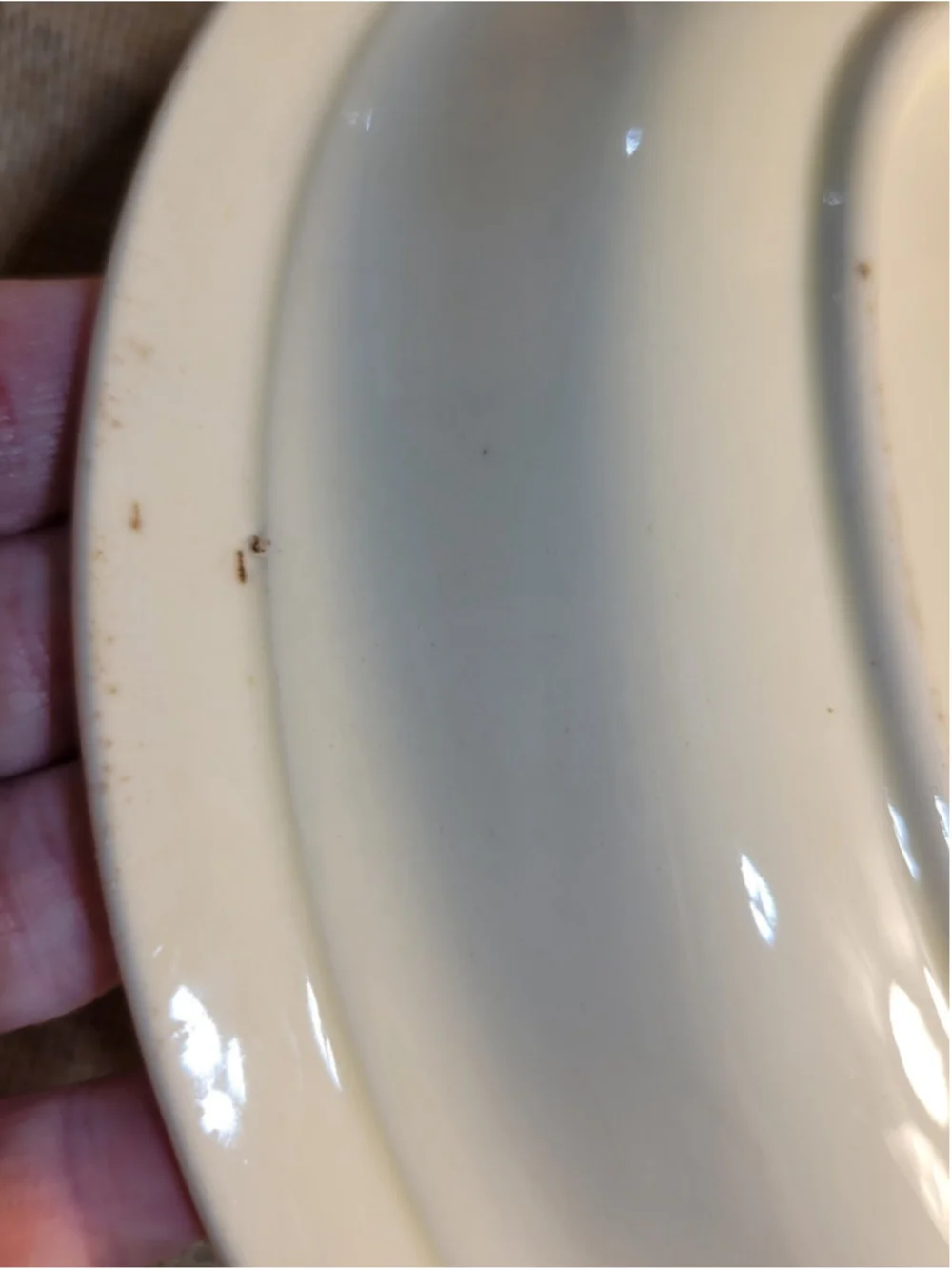 Vintage HLC Kitchen Kraft OvenServe Conchita Pie Plate Red Stripe 9.5